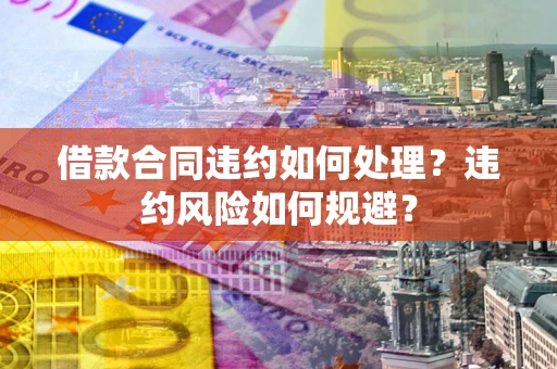 济南借款合同违约如何处理？违约风险如何规避？