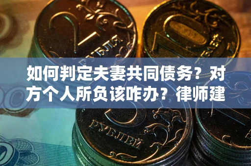 济南如何判定夫妻共同债务？对方个人所负该咋办？律师建议