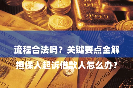 济南

担保人起诉借款人怎么办？流程合法吗？关键要点全解析