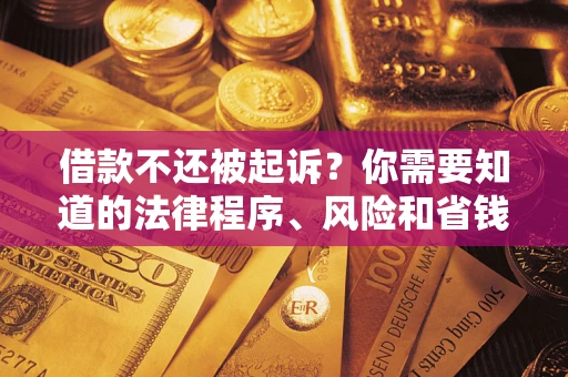 济南借款不还被起诉？你需要知道的法律程序、风险和省钱技巧